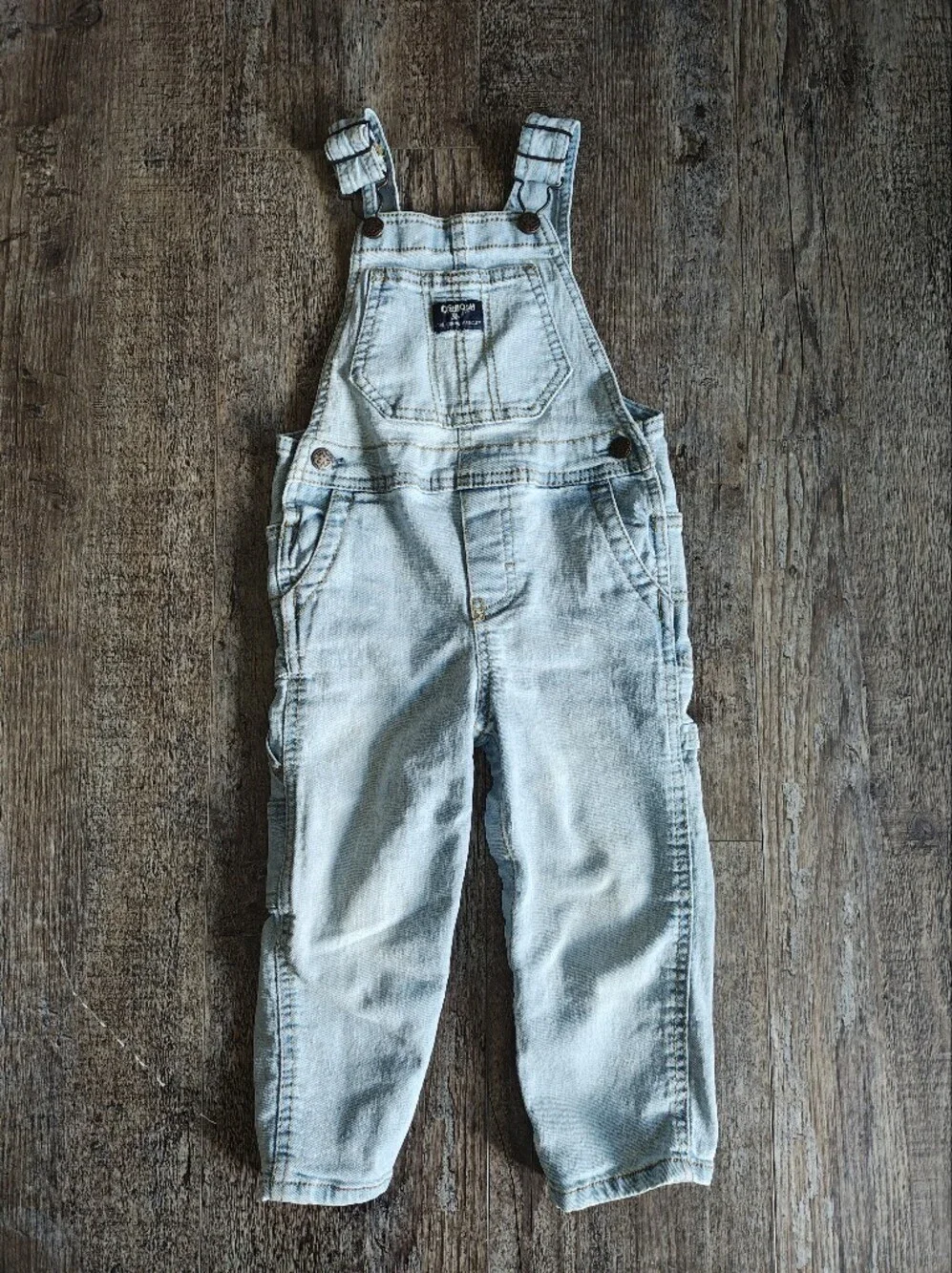 OshKosh B'gosh Light Blue Denim Overalls